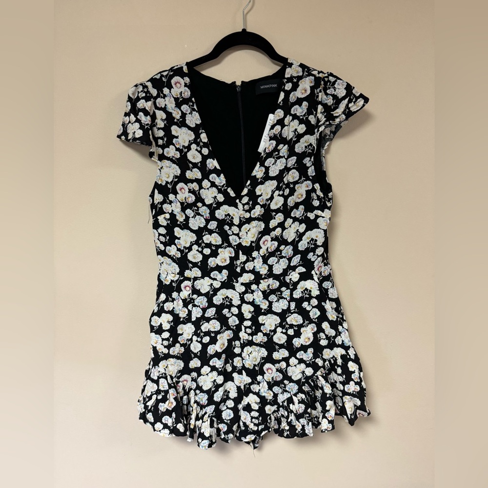 NWT MinkPink Floral Romper